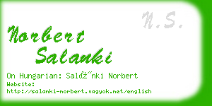norbert salanki business card